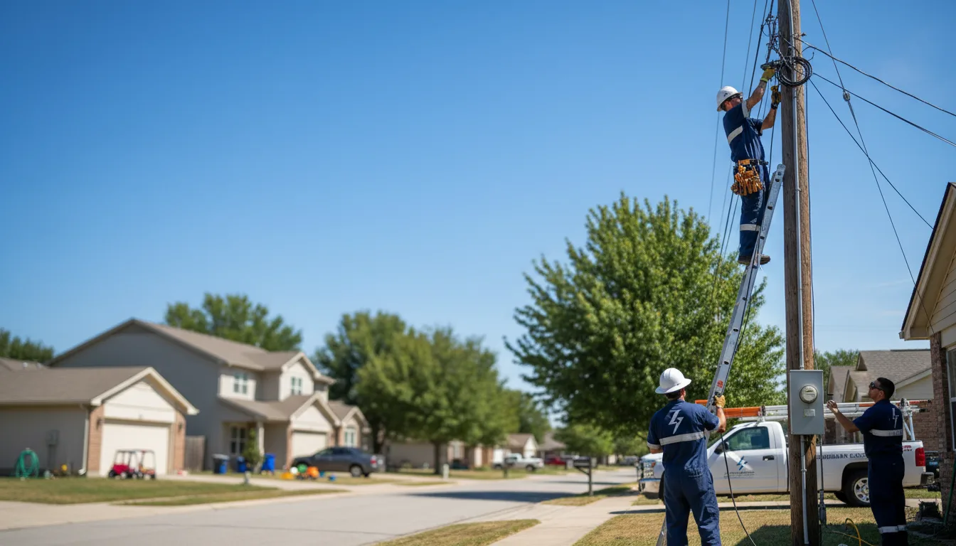 Residential electrician providing installation services in Wright City, MO